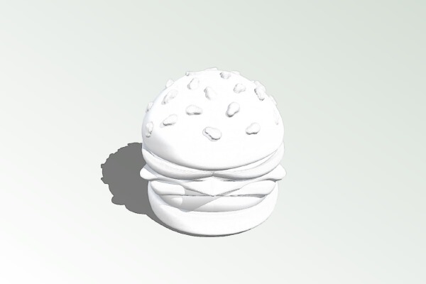 CheeseBurger On A Sesame Seed Bun | 3d print model