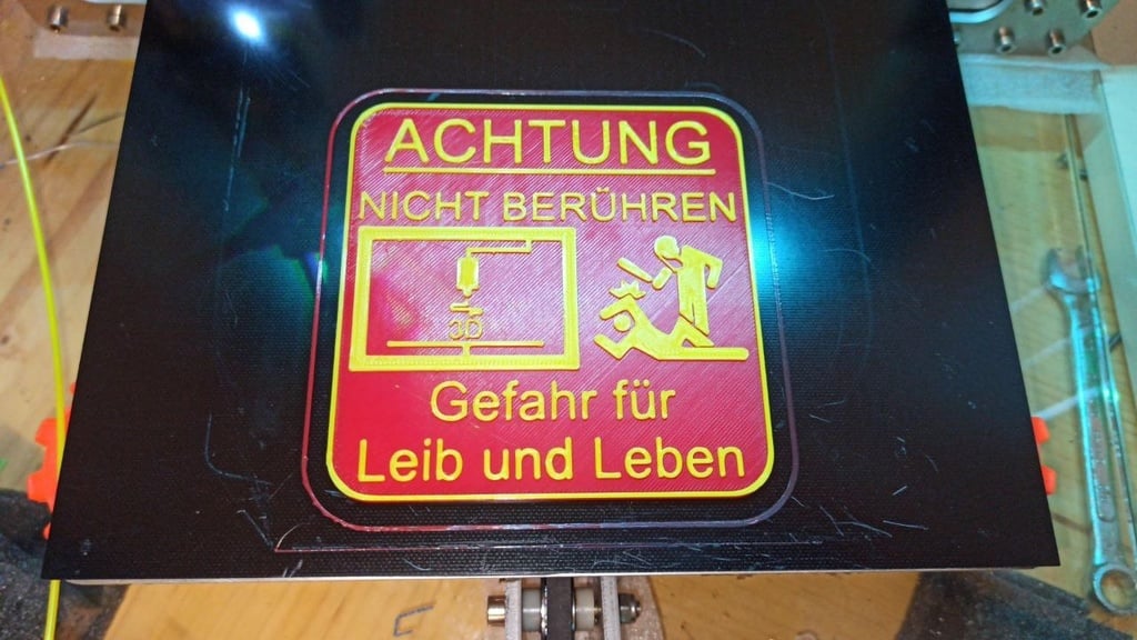 Achtung - Gefahr für Leib und Leben