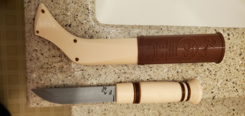 Saami inspired puuko knife with sheath (rough, REUPLOAD)