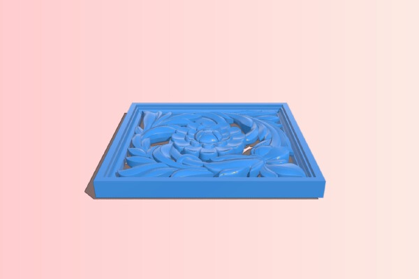 Pattern dekor square | 3d print model
