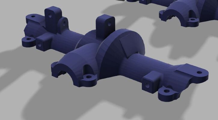 Remix Single Front and Rear Axle Hounsing | 3d print model