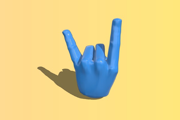 Devil horn hand gesture | 3d print model