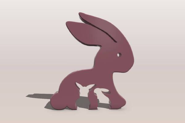 Easter rabbit | 3d print model