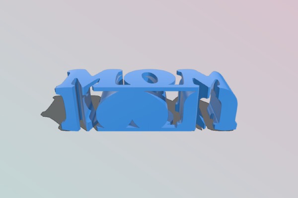 I ❤️ U MOM! | 3d print model