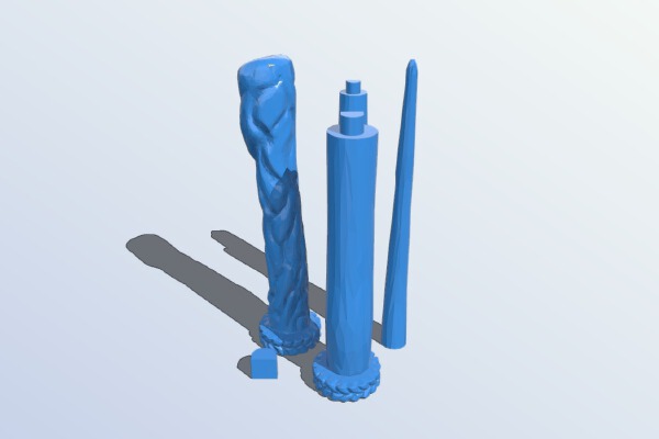 Dragon HeartString Wand | 3d print model