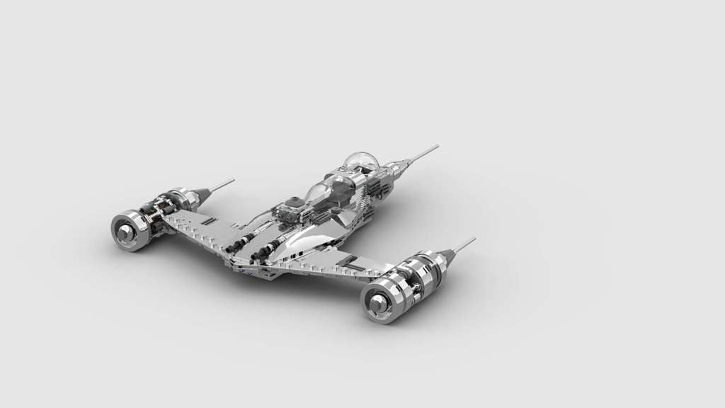 N1 Starfighter LEGO from The Book of Boba Fett_ The Mandalorian