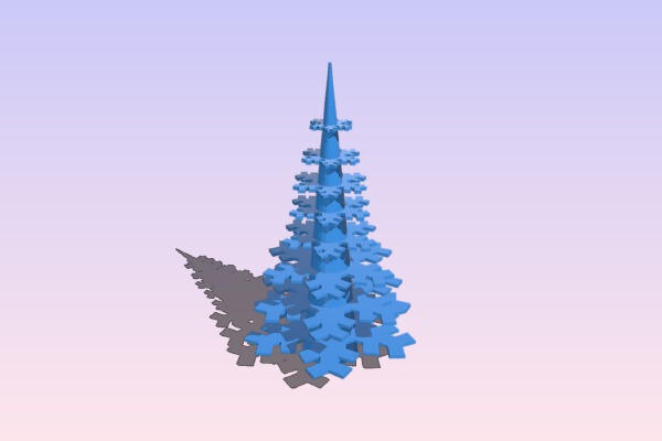 Snowflake Christmas Tree | 3d print model