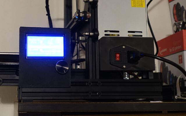 Ender 3 Pro vertical display mount (rail) | 3d print model