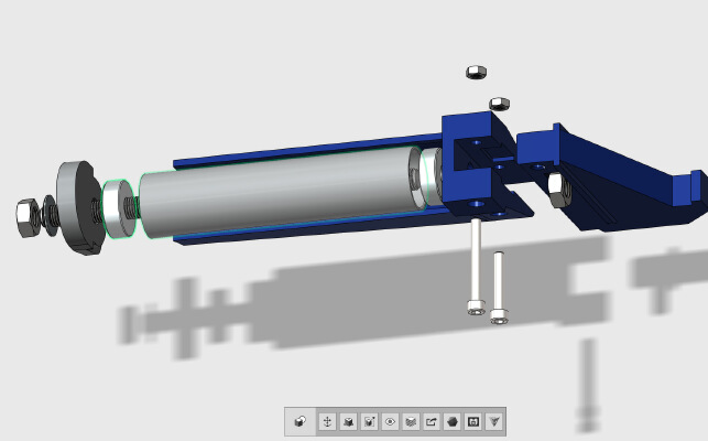 Rostock Max V2 Spool Holder for ColorFabb Economy Spool | 3d print model