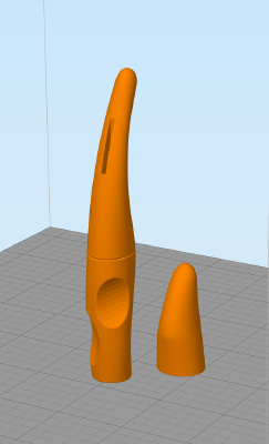 Ergonomic Leather Knife | 3d print model