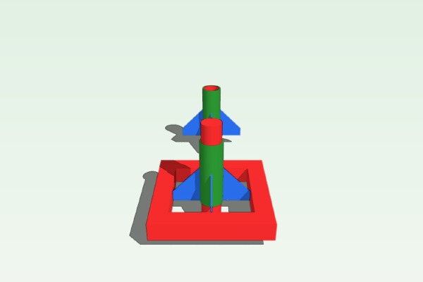 Balloon Rocket Fins | 3d print model