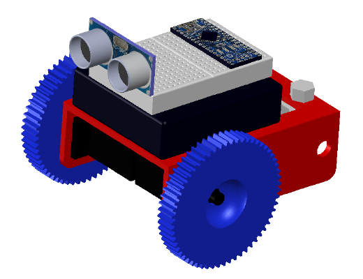 Autonomous Obstacle Avoidance Arduino Robot | 3d print model