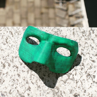 Green Lantern Mask. Covers Nose. Optimized for 3D printing | 3d print model