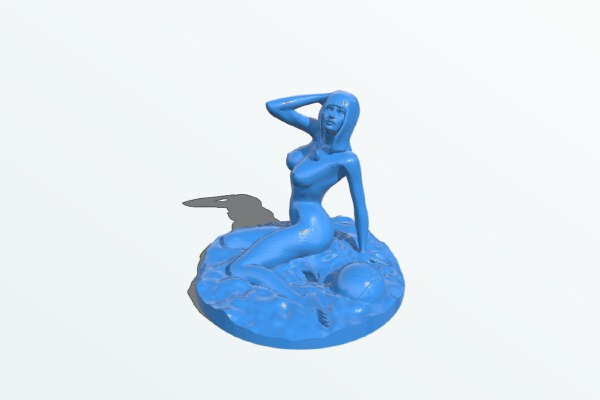 Girl on the beach | 3d print model