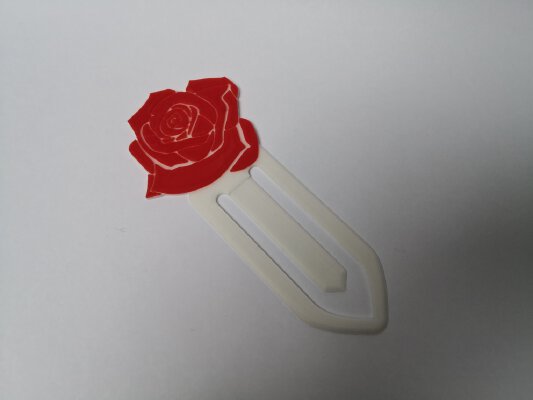 Rose Bookmark | 3d print model
