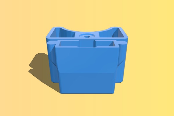 HP DPS-600PB Plug-Cover with Banana-Plugs n Switch | 3d print model
