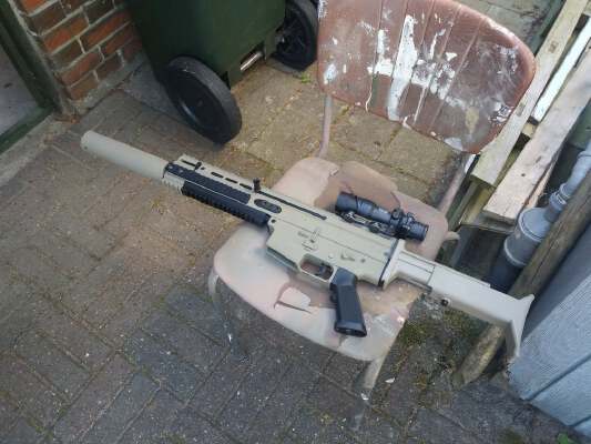 Airsoft Scar L stock | 3d print model