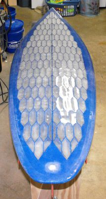 Surfboard - Thruster with glass-on fins | 3d print model