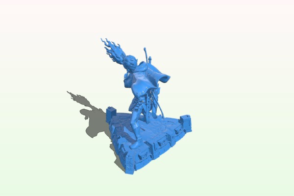 The warrior bears the mark of the dragon | 3d print model