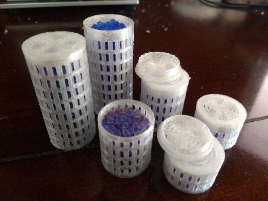 Round Silica Gel Container | 3d print model