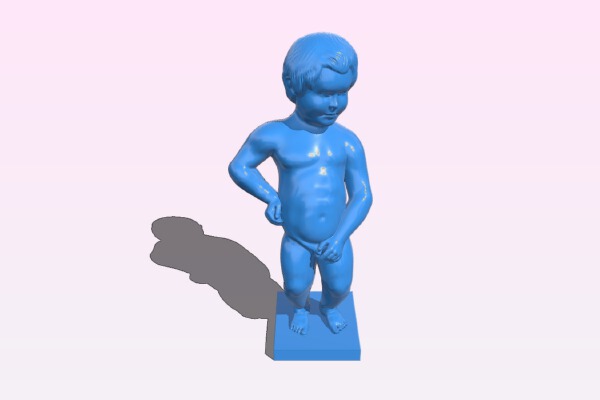 Manneken Pis in Brussels, Belgium | 3d print model