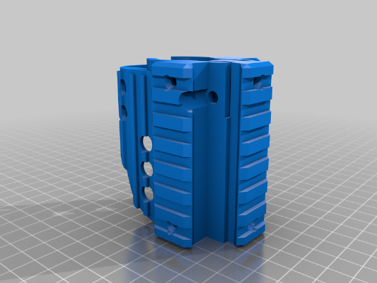 Airsoft Steyr AUG rail kit + micro switch trigger | 3d print model