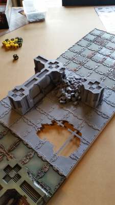 Zone Mortalis Terrain - Ruins (28mm terrain) | 3d print model