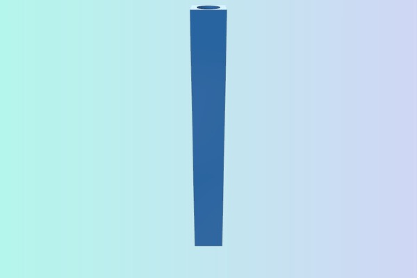 3mm by 3mm square shaft for water wheel | 3d print model