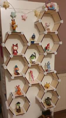 Modular Hex-Shelf - Remix | 3d print model