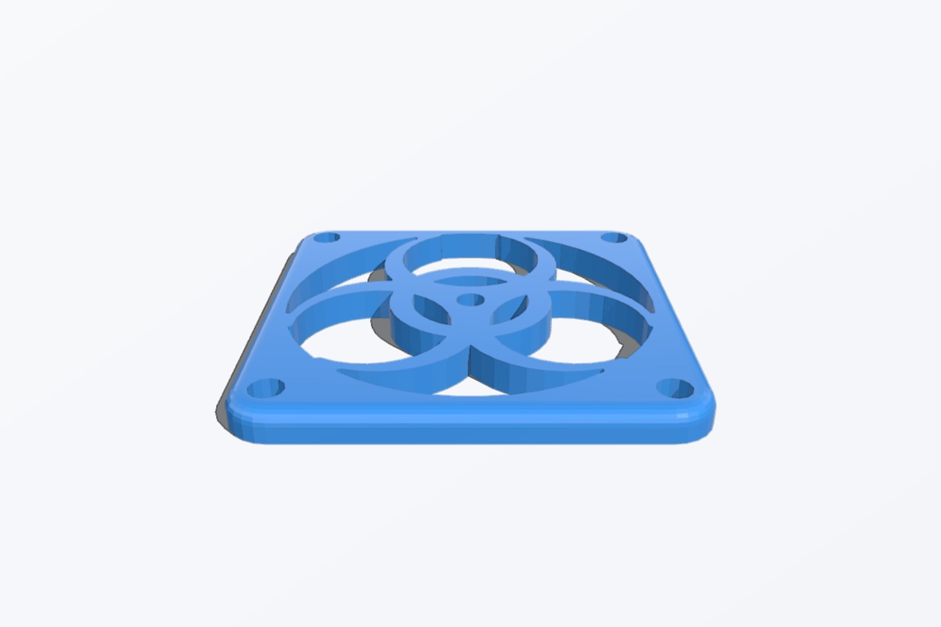 Biohazard Fan Protector 40mm with rounded corners