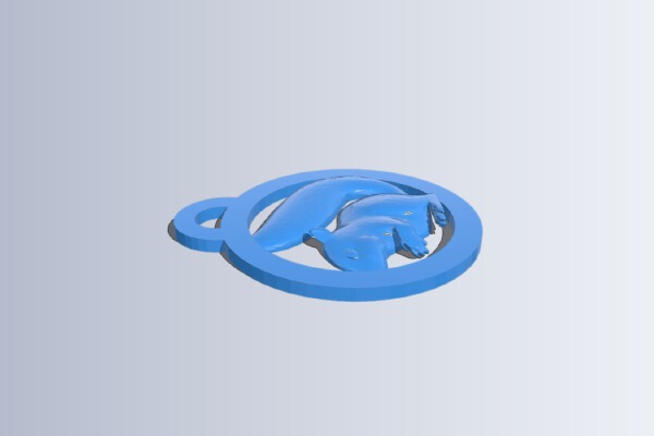 Squirrel Keychain | 3d print model