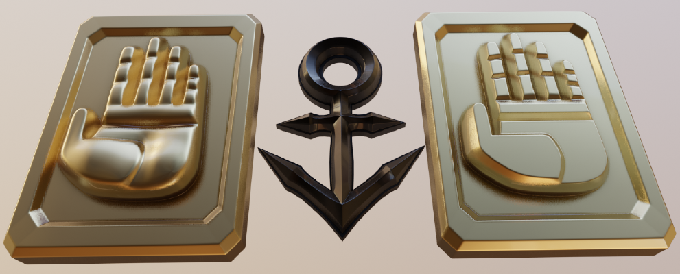 Jotaro Hat Emblems: Diamond is Unbreakable | 3d print model