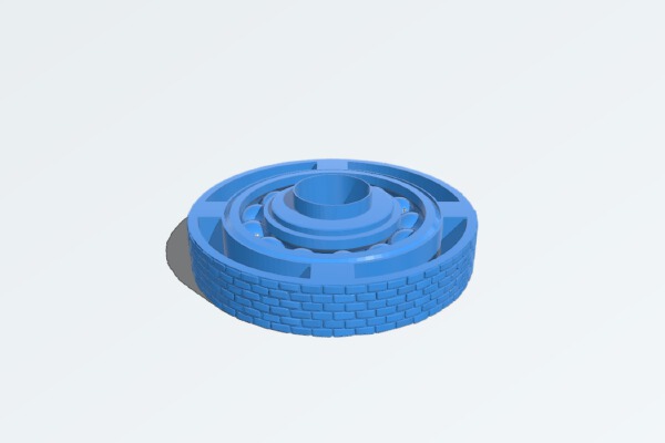 Miniature Display Print in place Rotating Bearing Base | 3d print model