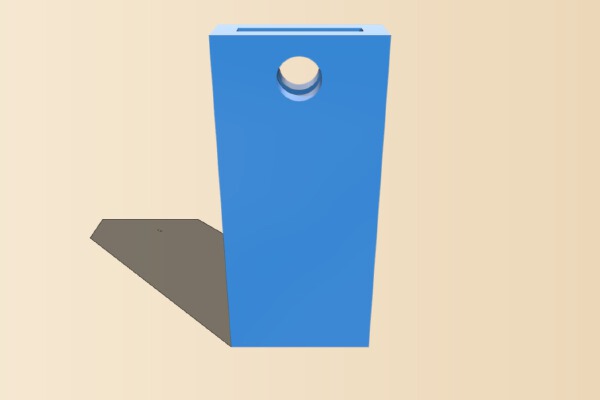 Simple key box for chastikey with padlock hole | 3d print model