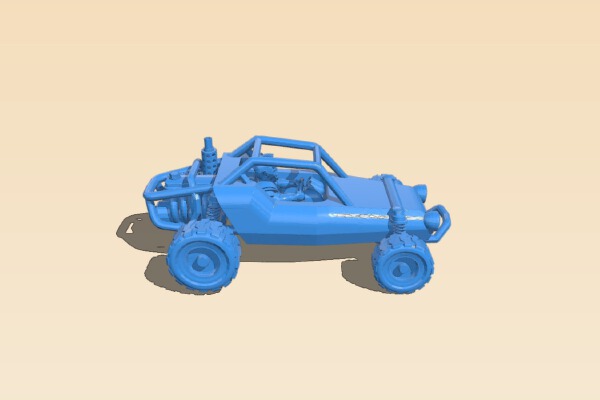 20mm - DarkFuture _ Gaslands Off Road Buggy - 1_64 | 3d print model