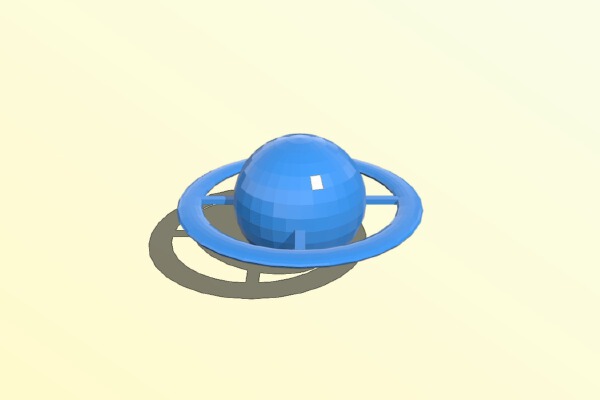 Saturn Planet Toy | 3d print model