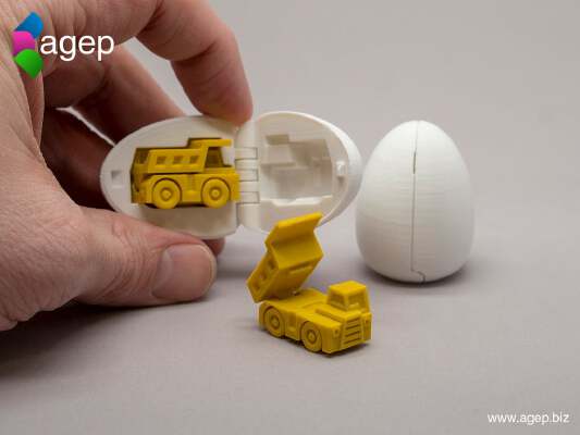 Surprise Egg #1 - Tiny Haul Truck | 3d print model