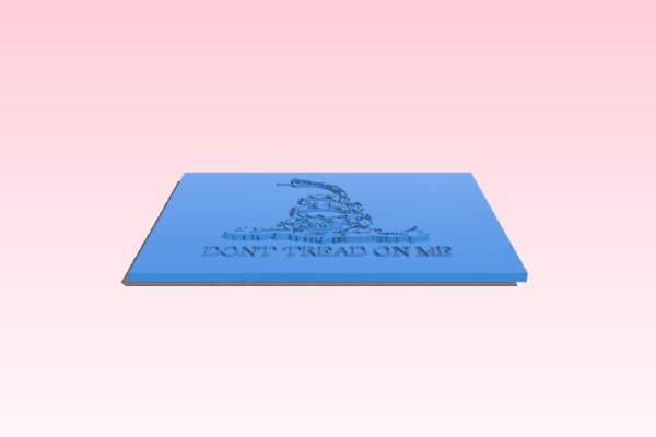 Gadsden Flag | 3d print model