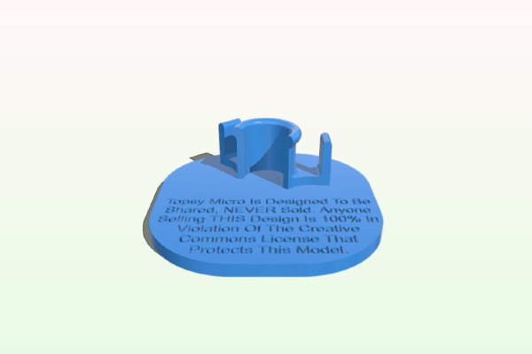 OG Topsy Micro Low Stress Cannabis Trainer (Est. 2018) | 3d print model