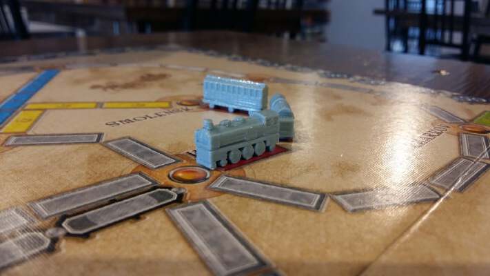 Ticket to Ride custom game pieces | 3d print model