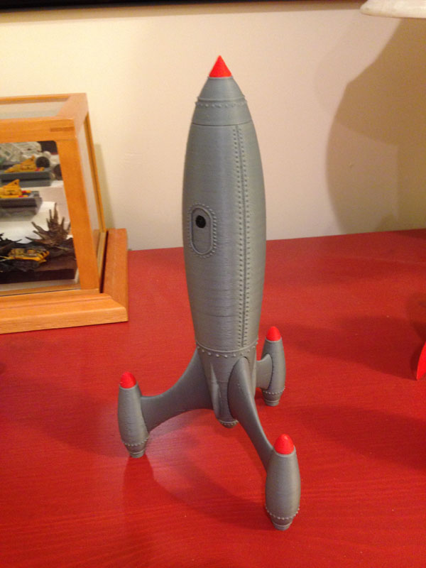 Retro Silver Bullet Rocket