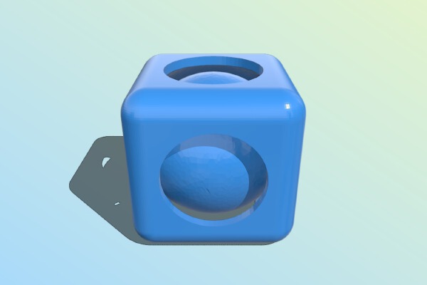 Extremely High Poly Cube Sphere | 3d print model