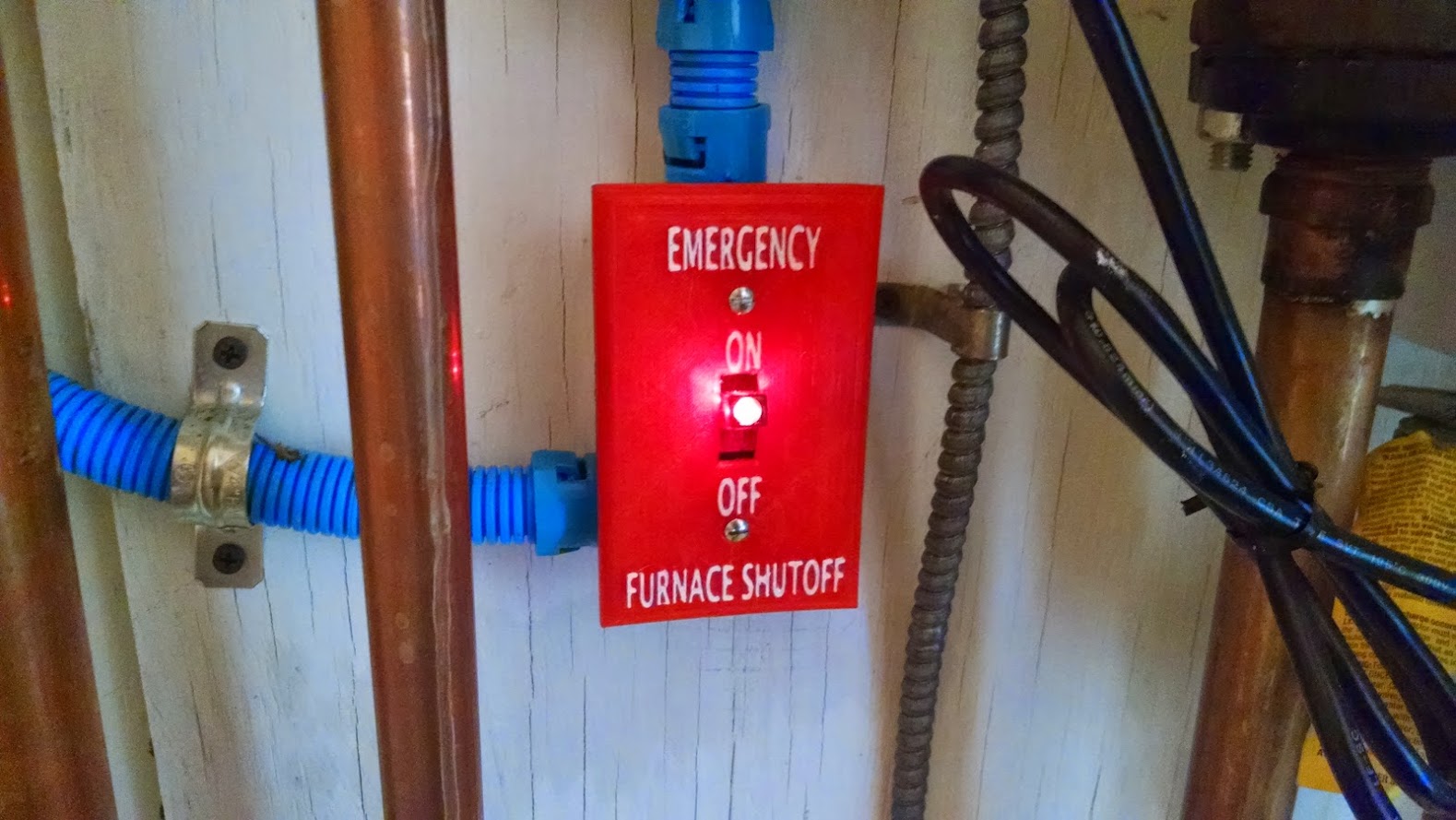 Wall Switch Cover - Furnace Shutoff Switch