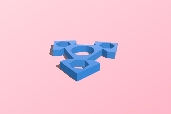 Diamond Trispinner | 3d print model