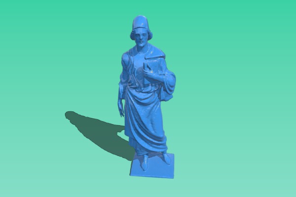Man holding a book | 3d print model