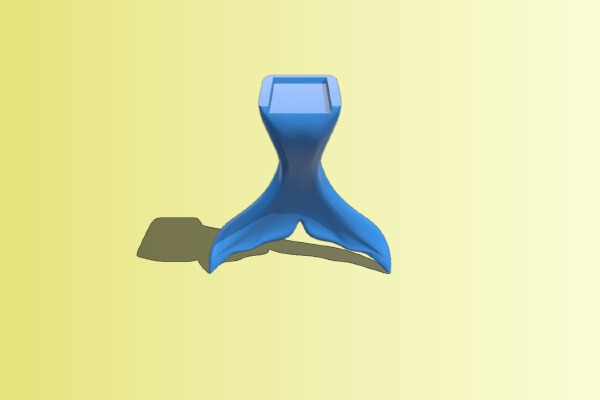 Whale Tail Hat Hanger | 3d print model