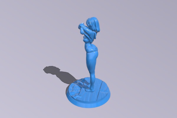The girl takes a bath | 3d print model