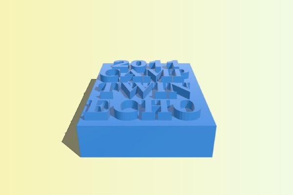 Camp Sign | 3d print model