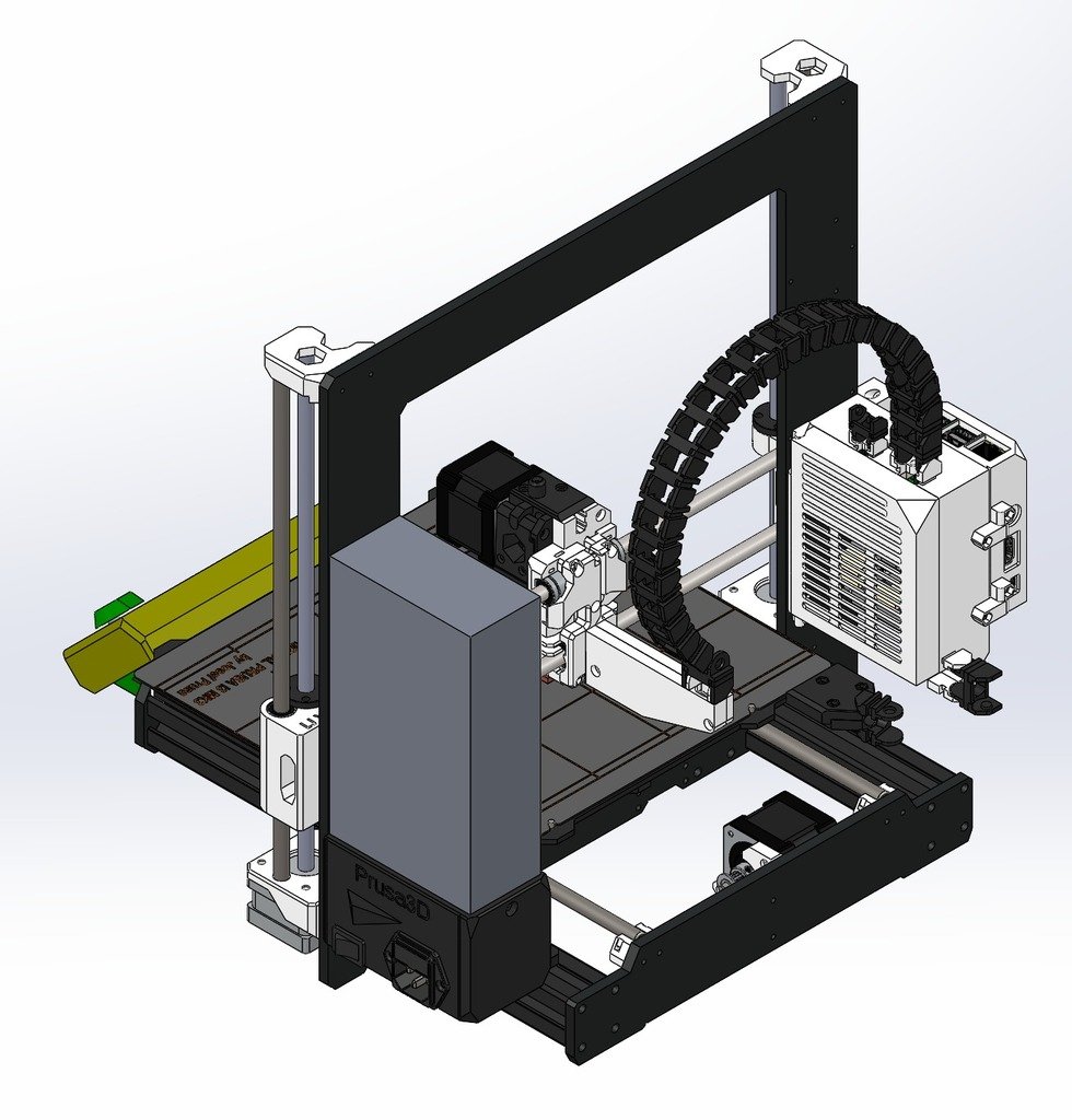 Prusa i3 MK3 Cable Chain Add-on (ALL AXIS)