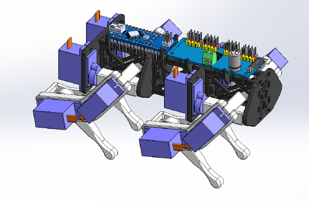 9g Nano Robot Dog | 3d print model